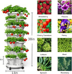 7 Tiered Strawberry Planters 3 Pack, Vertical Stackable Planter, Herb Stacking - Image 4