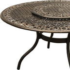 Oakland Living Ornate Traditional Outdoor Mesh Lattice Aluminum 59 inch Bronze - Image 5
