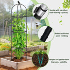 Square Tomato Cages for Garden, 6.2 FT Cucumber Trellis for Flowers, Rustproof - Image 2