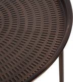 Kate and Laurel Mahdavi Modern Round Outdoor Coffee Table; 25 x 25 x 16; - Image 7