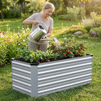 INNO STAGE 4x2x2ft Galvanized Raised Garden Bed, Raised Garden Bed Kit-Metal - Image 6