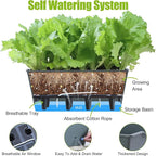 Window Box Planter 6 Pcs, 16.5 Inches Self Watering Rectangle Flower Plant Pots - Image 4