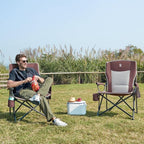 EVER ADVANCED Oversized Folding Camping Chair, - Image 2