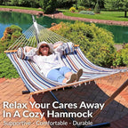 Sunnydaze Quilted Outdoor Hammock - Image 4