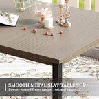 VICLLAX Patio Dining Set for 6, Outdoor Furniture Set Includes 63" Rectangle - Image 2