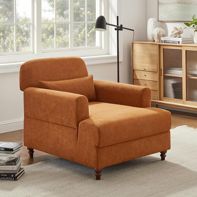 Oversized Chaise Lounge Chair Set of 2, Cloud Fluffy Chaise Sofa Recliner - Image 6