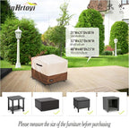JinHrtoyi Patio Square Table Cover, 22Wx22Dx18H Inches 100% Waterproof Heavy - Image 3