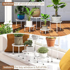 Plant Stand Indoor Outdoor 5 Pack Heavy Duty Metal Stand Multiple Plants - Image 6