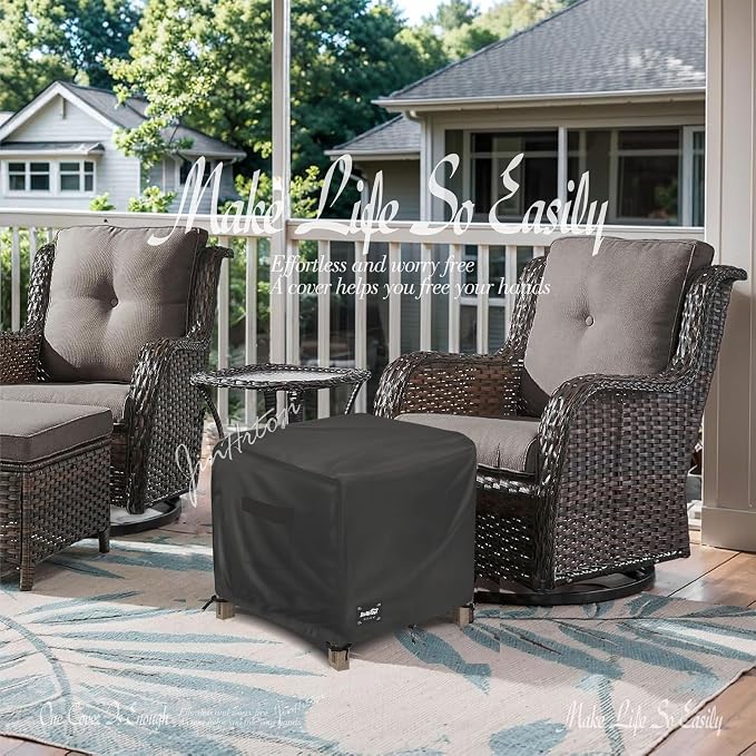 JinHrtoyi Patio Square Table Cover, 40Wx40Dx23H Inches 100% Waterproof Heavy - Image 8