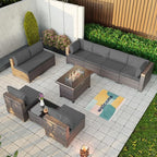 Kullavik 10 Pieces Outdoor Patio Furniture Set - Image 8