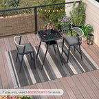 PURPLE LEAF Outdoor Aluminum Counter Height Bistro Stool Table - Image 7