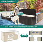 YITAHOME 150 Gallon Large Deck Box - Image 7