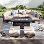 PHI VILLA 6-Piece Wicker Patio Furniture Set by PHIVILLAThepioneerofcomfortablehouseholdsupplies