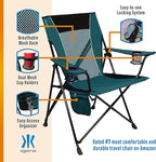 Kijaro Dual Lock Portable Camping Chairs - Image 5