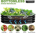 4x2x1ft-2pcs-Oval Raised Garden Bed Kit, Galvanized Planter Garden Boxes Outdoor - Image 4