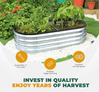 Utopia Home Galvanized Raised Garden Bed, 6 by 2 feet Lightweight Planter Boxes - Image 8
