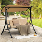 Tangkula 3 Person Porch Swing, Outdoor Swing - Image 2