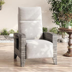 IDEALHOUSE Wicker Outdoor Recliner Reclining Patio Chairs - Image 3