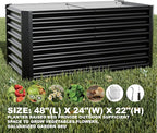 4x2x2ft Raised Garden Bed Kit, Galvanized Planter Garden Boxes Outdoor - Image 2