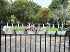 10" Hanging Flower Pots, Railing Planters Fence Pot - Image 8