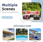 Vongrasig 5 Piece Patio Furniture Sets, Outdoor Patio Set Sectional Sofa - Image 7