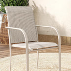 VICLLAX Patio Dining Set for 6, Outdoor Furniture Set Includes 63" Rectangle - Image 6