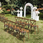 VINGLI Plastic Outdoor Dining Chairs Set of 2, Stackable Patio Dining Chairs - Image 8