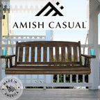 Amish Casual Heavy Duty 800 Lb Mission Treated Porch Swing - Image 6