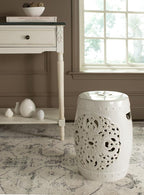 Safavieh Flora Glazed Ceramic Decorative Garden Stool - Image 2