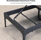 PURPLE LEAF 1 Piece Outdoor Chaise Lounge Aluminum Adjustable Patio Lounger - Image 7