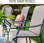 Sophia & William Patio Dining Set 7 Pieces, 6 Quick Dry Textilene Chairs and - Image 2
