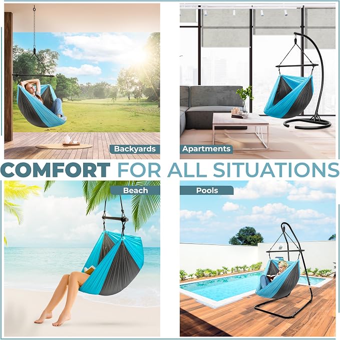 Sorbus Hanging Hammock Chair - Image 5