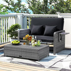 RELAX4LIFE Wicker Patio Outdoor Daybed - Image 2