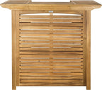 Safavieh Outdoor Collection Monterey Teak Bar Table - Image 8