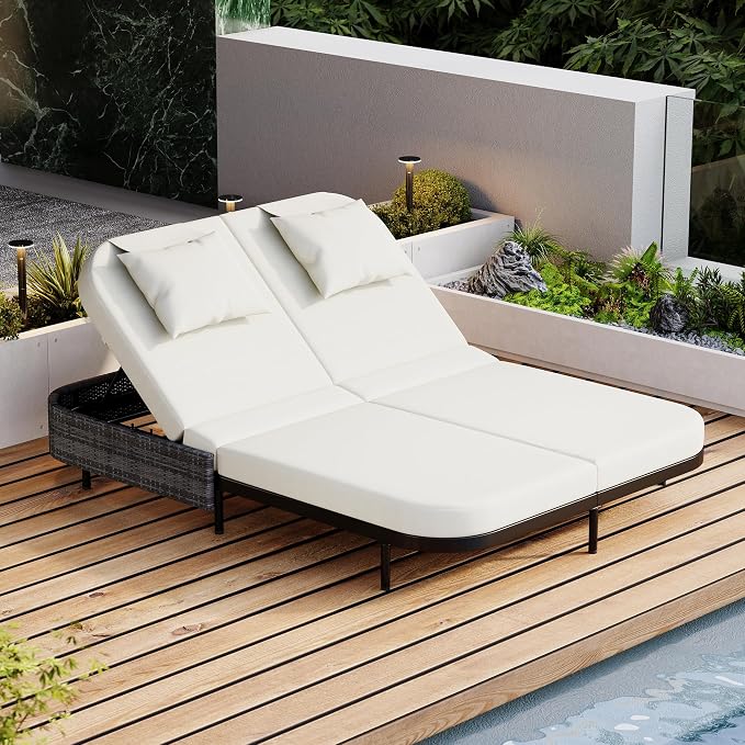 SOFTSEA Outdoor Daybed, Patio Rattan Daybed - Image 8