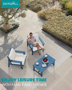 SERWALL HDPE Outdoor Couch Set of 2 - Image 9