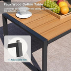 Patio Furniture Set, 4 Pieces Outdoor Furniture Patio Conversation Set - Image 5