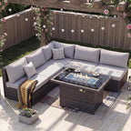 Nicesoul 6 Piece L Shaped Outdoor Patio Set - Image 2