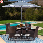 Best Choice Products 5-Piece Indoor Outdoor Wicker Dining Set Furniture - Image 5