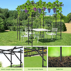 Garden Arch Trellis, 87in H x 118in L Large Garden Arch Arbor Trellis - Image 3