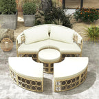 Tangkula Outdoor Patio Round Daybed - Image 2
