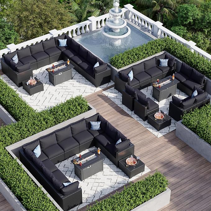 Aoxun 15 Piece Patio Furniture Set - Image 7