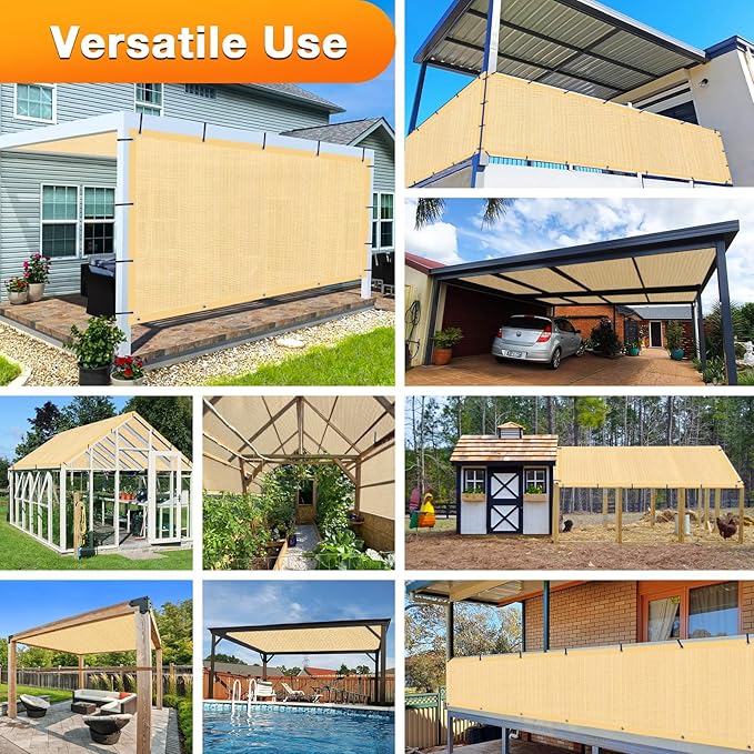 Artpuch Outdoor Pergola Shade Cover 5' X 5' Sun Shade Cloth - Image 6