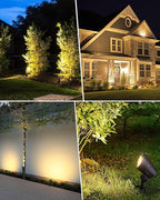 SUNVIE 6W Low Voltage Landscape Lights LED Low Voltage Lighting Warm White - Image 4