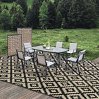SAND MINE Waterproof Outdoor Rug 10x20 ft, Plastic Reversible Rug, Modern Area - Image 5
