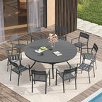 VICLLAX 60" Outdoor Round Patio Table - Image 7
