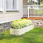 Outsunny 6.5' x 2' x 1' Galvanized Raised Garden Bed Kit, Outdoor Metal - Image 8