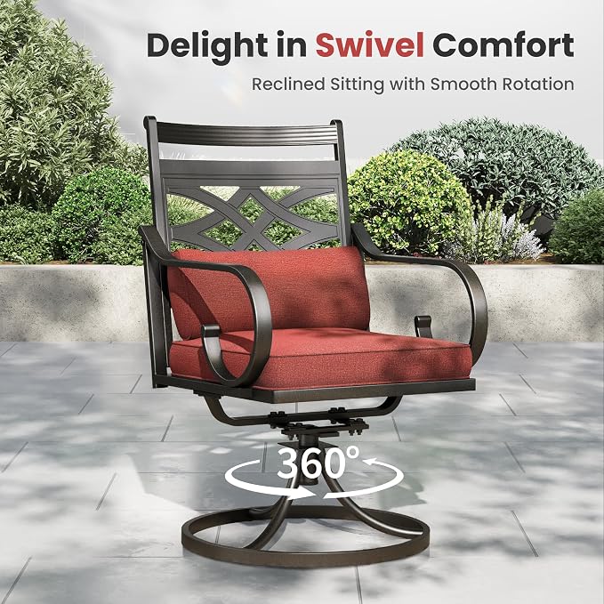 PHI VILLA 5 Pieces Outdoor Dining Set - Image 3