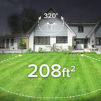 SANSI Upgraded 25W Motion Sensor Outdoor Lights 3000LM Flood Lights Outdoor - Image 2