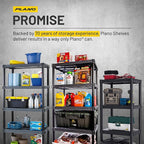 Plano 4-Shelf Plastic Storage Shelves, 48” x 23” x 14”, 200lb Capacity - Image 6